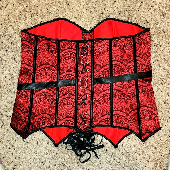 Adore Me Brand Red, Boned Corset Size 3X - Picture 6 of 10